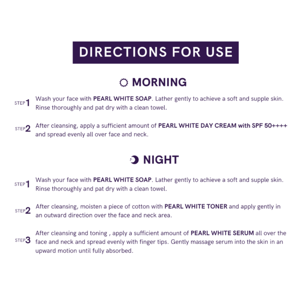 Pearl White Set (Toner, Cream, Serum & Soap) - Image 8